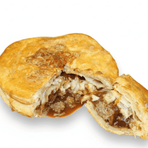 steak cheese and bacon pie