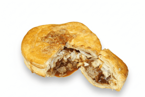 steak cheese and bacon pie