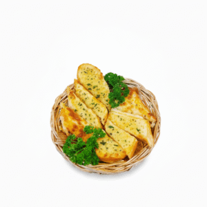 uncooked homemade garlic bread 5 pieces